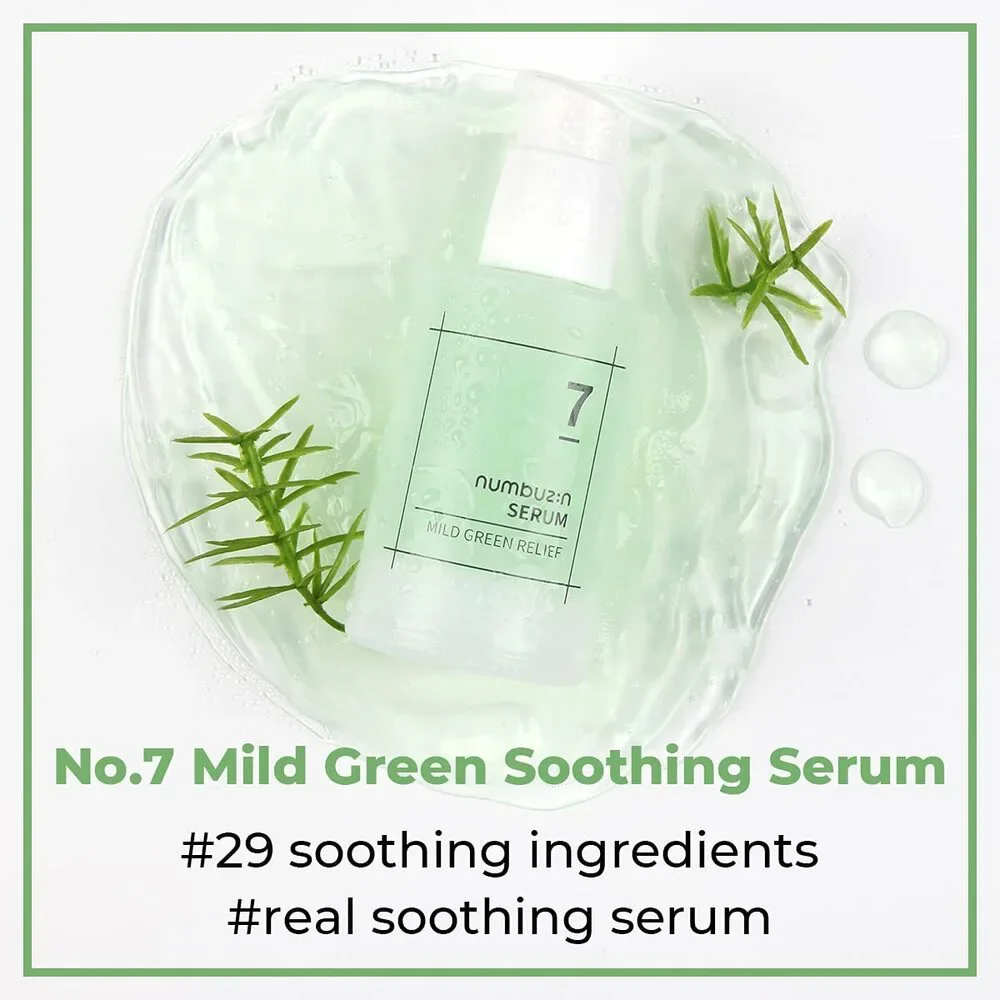 No.7 Serum, Green Soothing Serum, Acne-Prone Skin, Green Tea, Noni, 1.69 fl. oz.